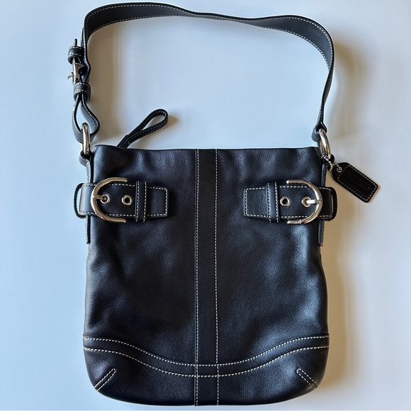 Vintage Coach Leather Shoulder Bag - Picture 12 of 13